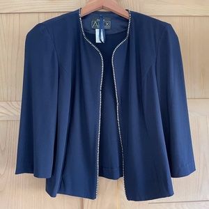 Alex Evenings Navy Blue Evening Jacket Wrap 8P